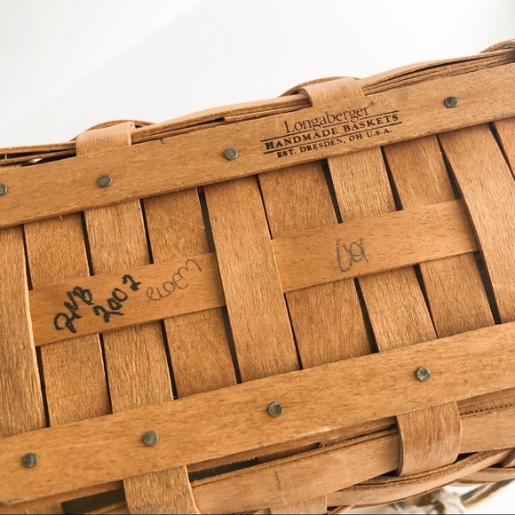 Longaberger 2002 Lunchbox Basket w/Liner/Protector - Picture 4 of 5
